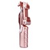 Wireless Pocket Bluetooth Remote Shutter Selfie Stick LED Fill Light with Mirror for Apple Android Smartphones - Rose Gold